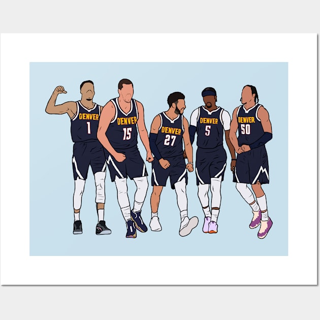 MPJ, Jokic, Murray, KCP & Air Gordon Wall Art by rattraptees